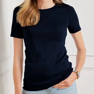 NWT Talbots Crewneck Cotton Pima Tee